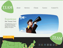 Tablet Screenshot of myteammarketing.com